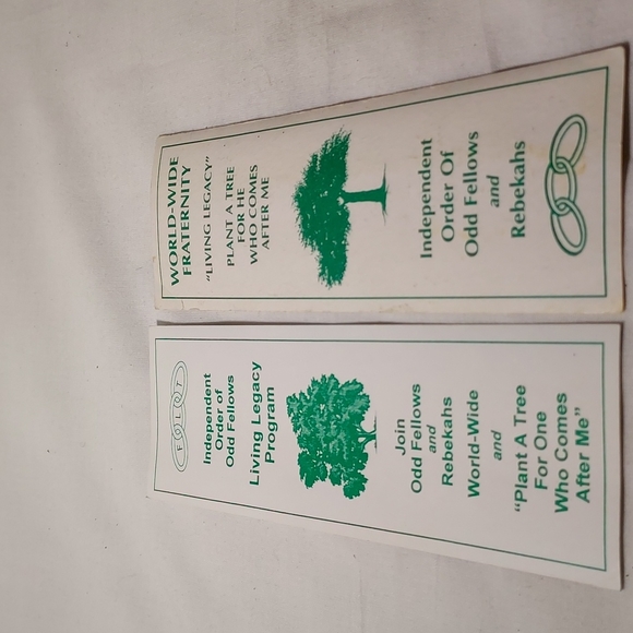 Vintage 2014 IOOF Plastic Paper Ruler Living Legacy Program Ruler Set of Two - Picture 5 of 6